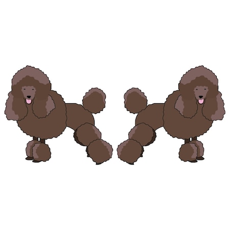 Signmission Miniature Poodle Dog Decal, Dog Lover Decor Vinyl Sticker D-24-Miniature Poodle